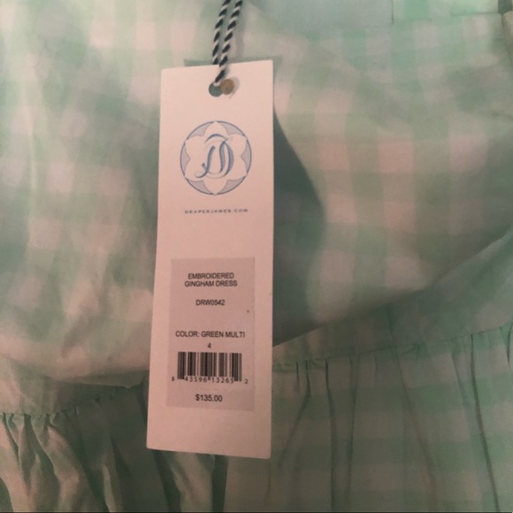 Draper James Embroidered Gingham Dress - Picture 6 of 6